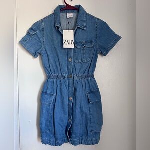 Zara Blue Denim Dress Size 9